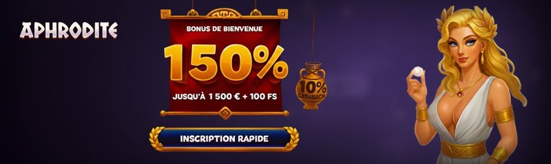 Débillez les secrets et les bonus de l'Aphrodite Casino en France